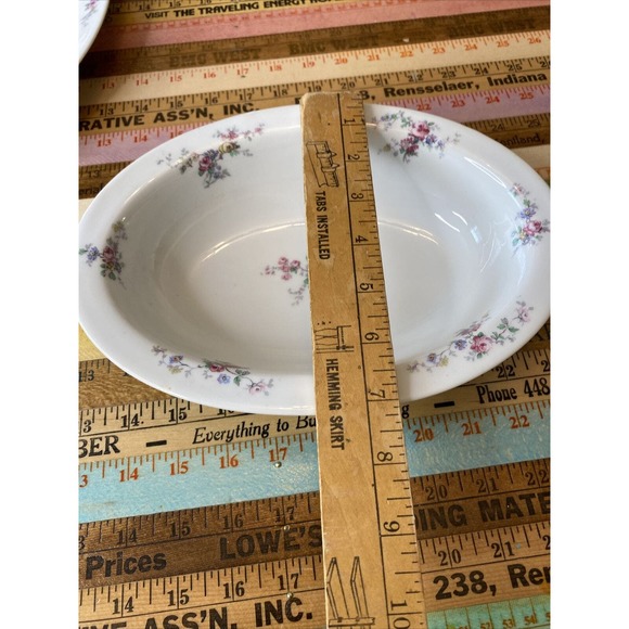 LIMOGES France Haviland Serving Platter Blue Floral Porcelain Bowl Tray 2 Pcs - Picture 16 of 16